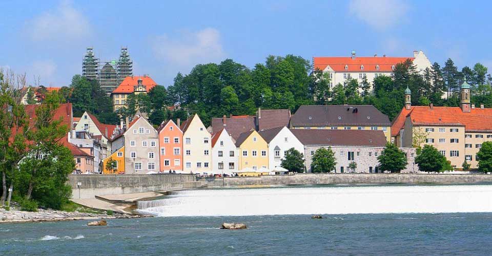 Landsberg am Lech Altstadt und Lechwehr