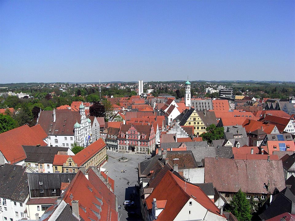 Memmingen Altstadt mit Marktplatz
